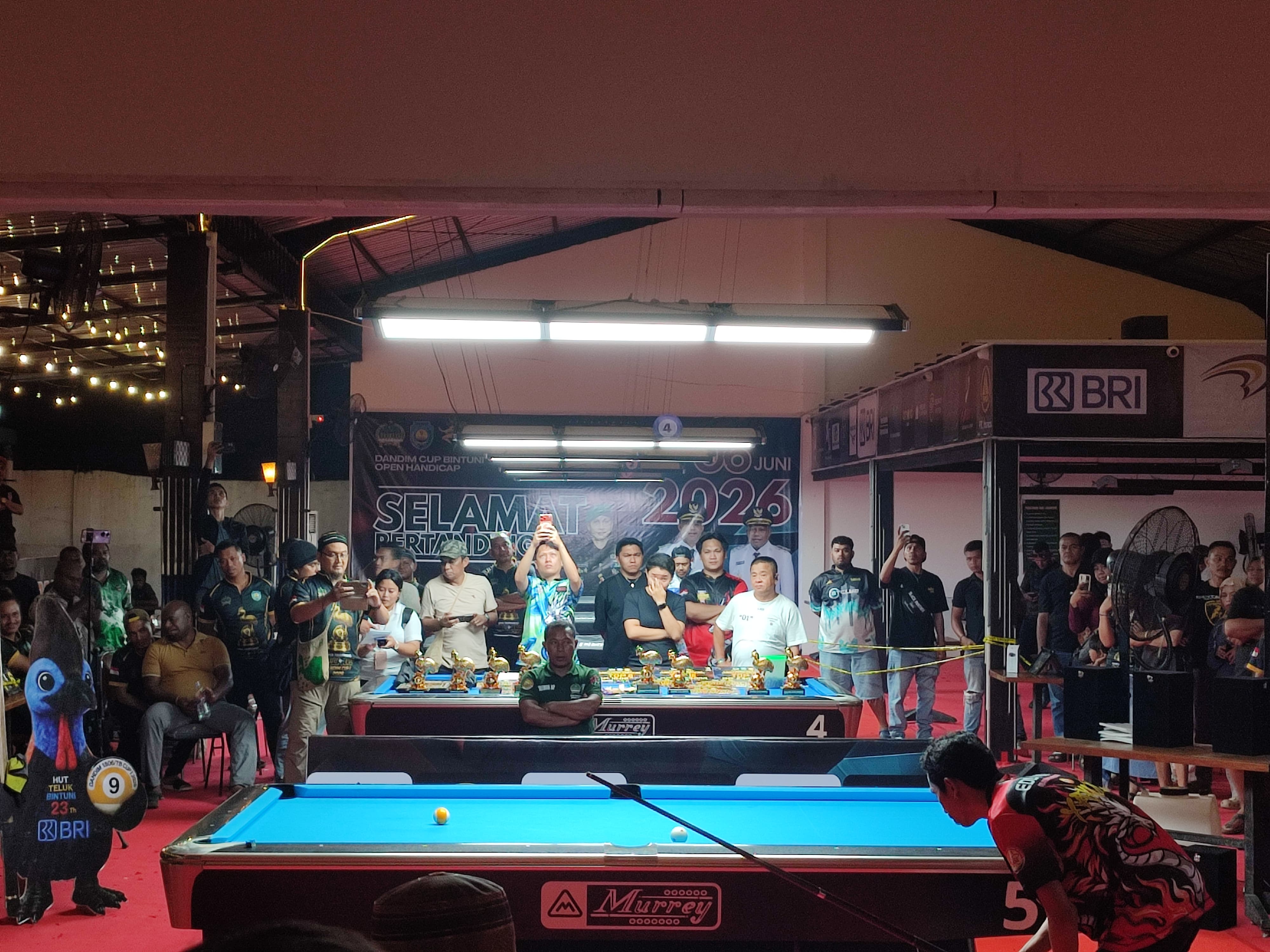 Tournament Bilyard Dandim Cup 1 Resmi di Tutup, Dandim Yan Doli Apresiasi Seluruh Peserta Atlet