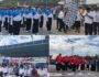 Masyarakat Tumpah Ruah Menyaksikan Kemeriahan Lomba Gerak Jalan Semarakan HUT Kemerdekaan Republik Indonesia
